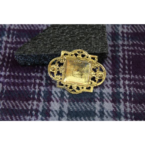 Enamel swirl Gold-tone Pin - Picture 4 of 6